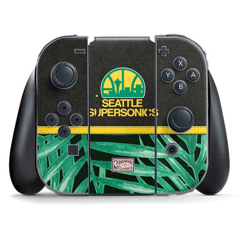 NBA Seattle SuperSonics Retro Palms Nintendo Switch (2017-2021) Joy-Con Controller Skin