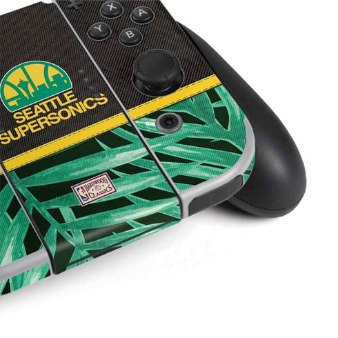 NBA Seattle SuperSonics Retro Palms Nintendo Switch OLED (2021) Skin