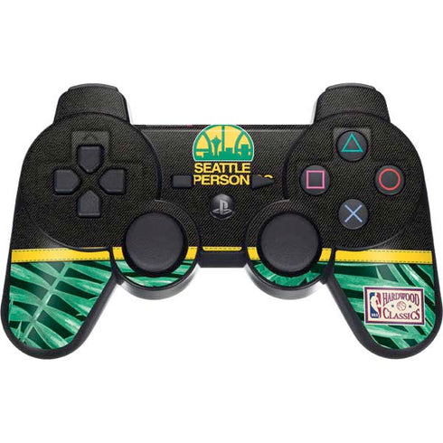 NBA Seattle SuperSonics Retro Palms PS3 Dual Shock wireless controller Skin