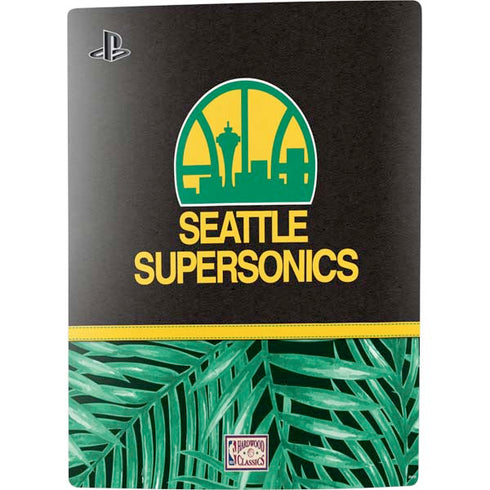 NBA Seattle SuperSonics Retro Palms PS5 Digital Edition Console Skin