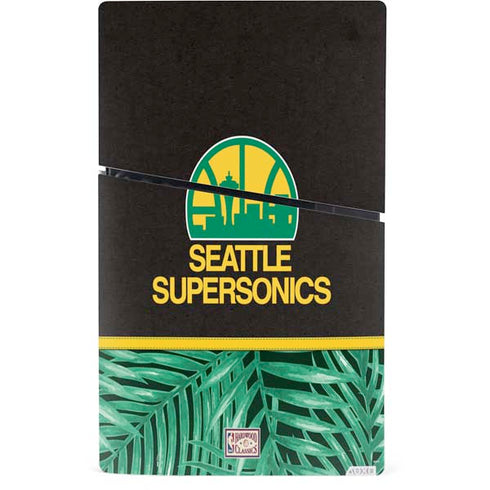 NBA Seattle SuperSonics Retro Palms PS5 Slim Digital Edition Bundle Skin