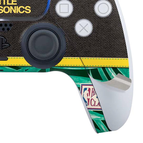 NBA Seattle SuperSonics Retro Palms PS5 Slim Digital Edition Bundle Skin
