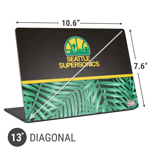 NBA Seattle SuperSonics Retro Palms Universal Laptop 13in (10.6 x 7.6in) Skin
