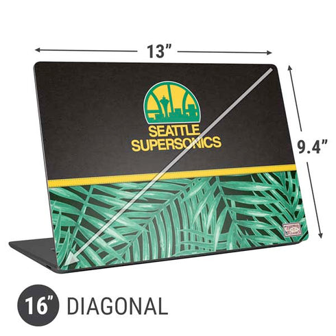 NBA Seattle SuperSonics Retro Palms Universal Laptop 16in (13 x 9.4in) Skin