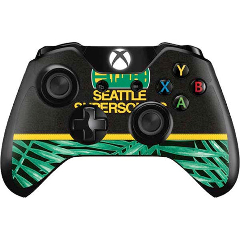 NBA Seattle SuperSonics Retro Palms Xbox One Controller Skin