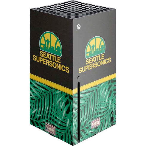NBA Seattle SuperSonics Retro Palms Xbox Series X Console Skin