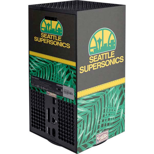 NBA Seattle SuperSonics Retro Palms Xbox Series X Console Skin