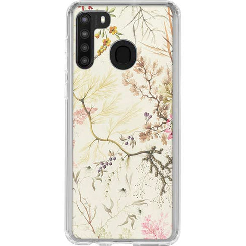 William Kilburn Seaweed on Silk Paper Galaxy A21 Clear Case