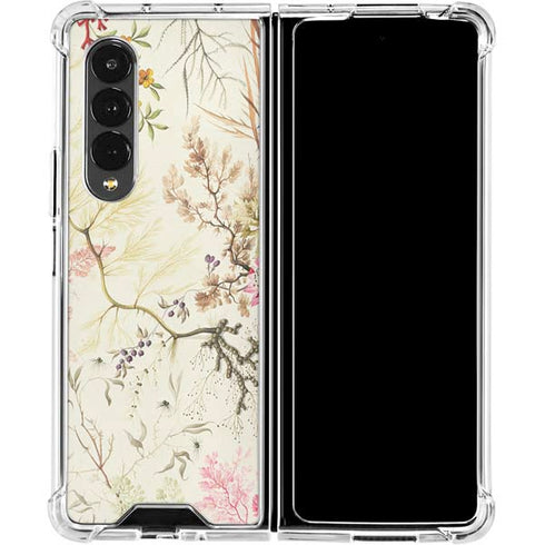 William Kilburn Seaweed on Silk Paper Galaxy Z Fold4 5G Clear Case