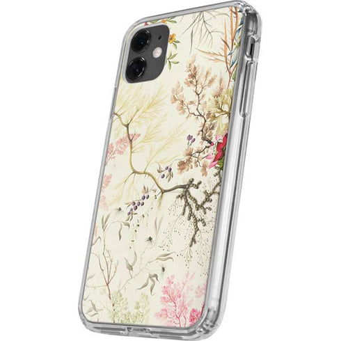 Seaweed on Silk Paper by William Kilburn iPhone 11 Clear Case