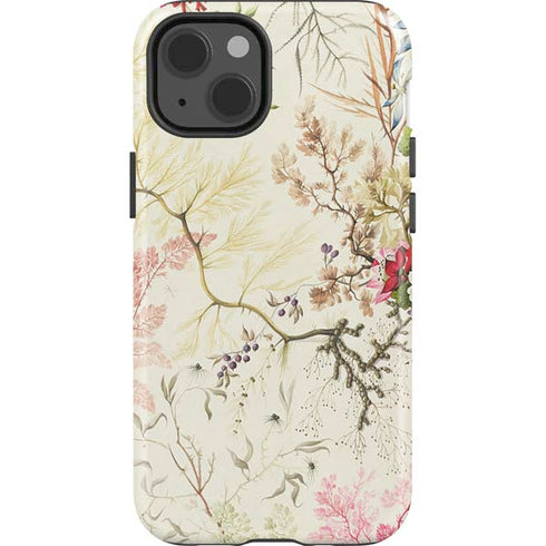 Seaweed on Silk Paper by William Kilburn iPhone 15 Impact Case