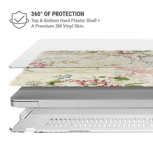 Seaweed on Silk Paper by William Kilburn MacBook Air 15in (2023-2025) Case plus Skin