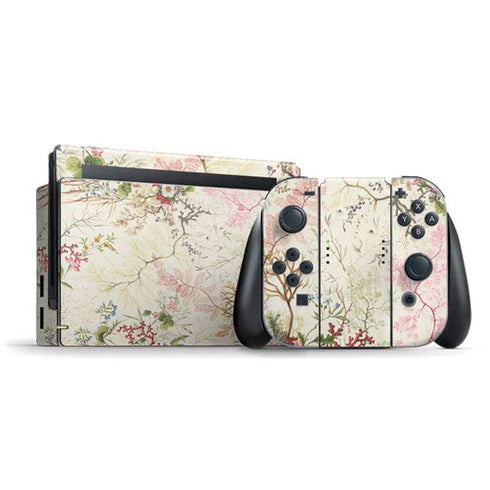 William Kilburn Seaweed on Silk Paper Nintendo Switch Bundle Skin