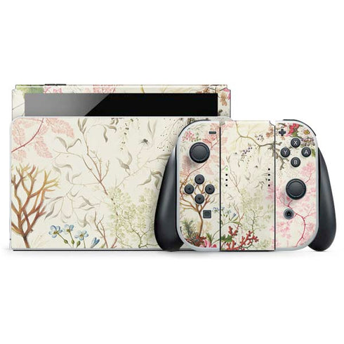 William Kilburn Seaweed on Silk Paper Nintendo Switch OLED (2021) Skin