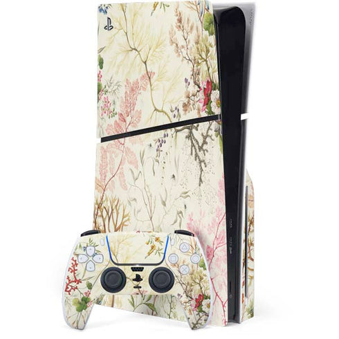 Seaweed on Silk Paper by William Kilburn PS5 Slim Disk Bundle Skin