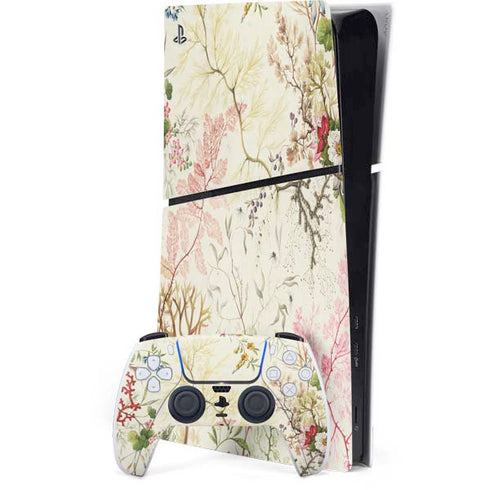 Seaweed on Silk Paper by William Kilburn PS5 Slim Digital Edition Bundle Skin