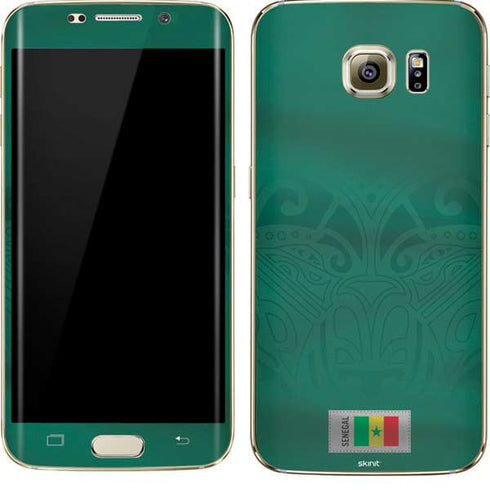 Senegal Soccer Flag Galaxy S7 Edge Skin