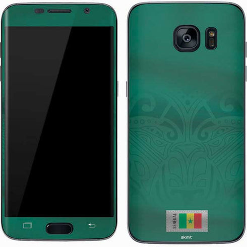 Senegal Soccer Flag Galaxy S7 Skin