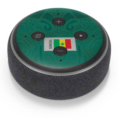 Senegal Soccer Flag Amazon Echo Dot Skin