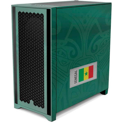 Senegal Soccer Flag Corsair 4000D Tempered Glass Mid-Tower ATX Case Skin