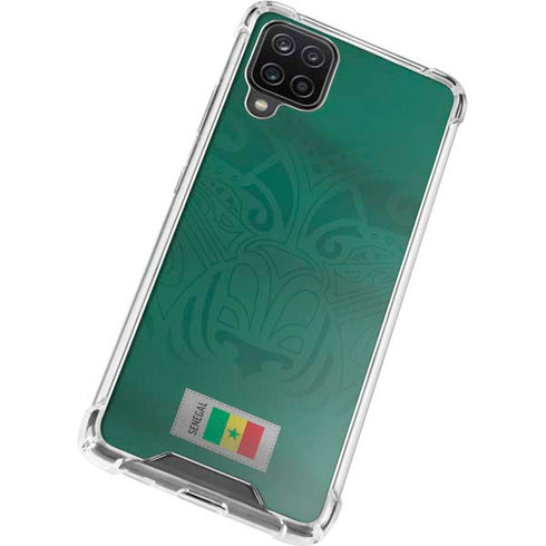 Senegal Soccer Flag Galaxy A12 Clear Case