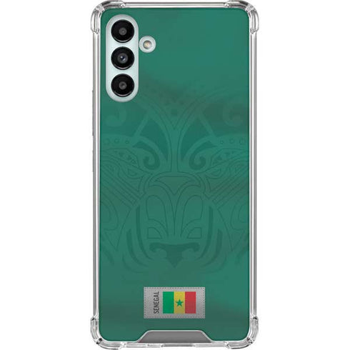 Senegal Soccer Flag Galaxy A13 5G Clear Case