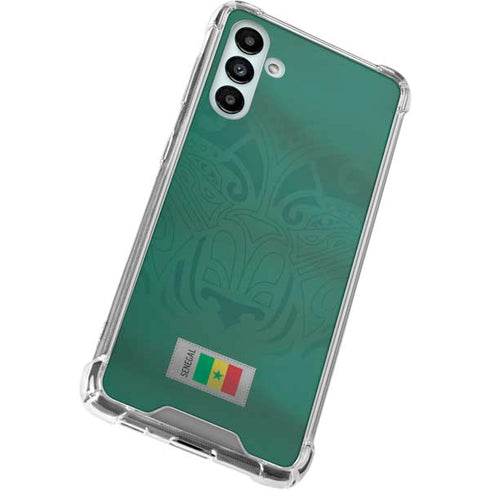 Senegal Soccer Flag Galaxy A13 5G Clear Case