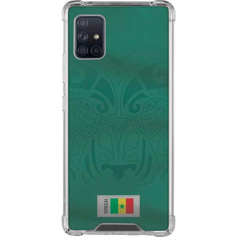 Senegal Soccer Flag Galaxy A51 5G Clear Case