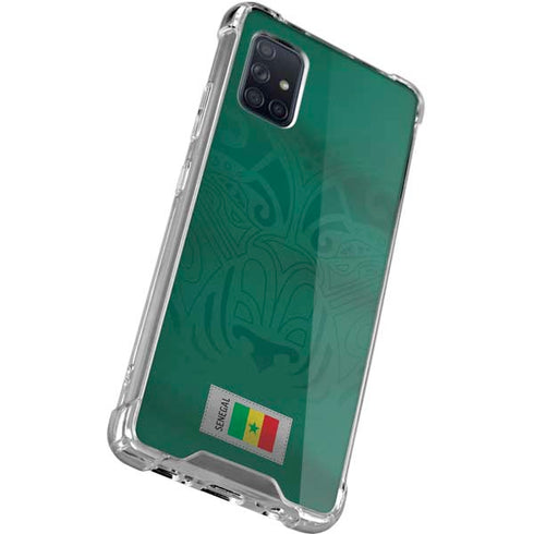 Senegal Soccer Flag Galaxy A51 5G Clear Case