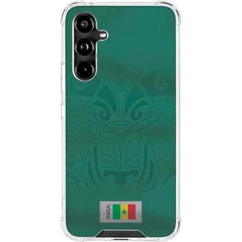 Senegal Soccer Flag Galaxy A54 5G Clear Case