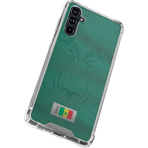 Senegal Soccer Flag Galaxy A54 5G Clear Case