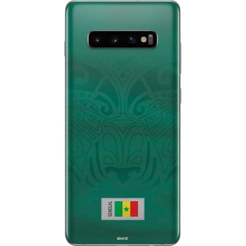 Senegal Soccer Flag Galaxy S10 Plus Skin