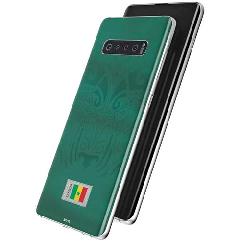 Senegal Soccer Flag Galaxy S10 Plus Skin