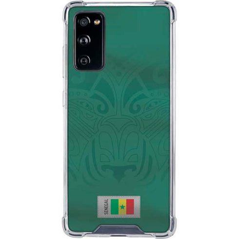 Senegal Soccer Flag Galaxy S20 FE Clear Case