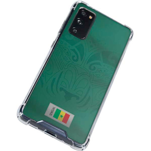 Senegal Soccer Flag Galaxy S20 FE Clear Case