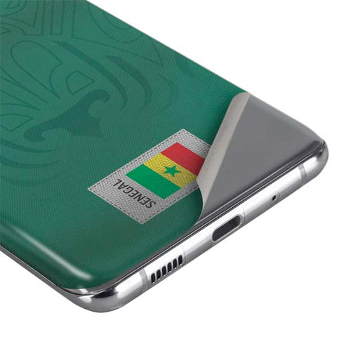 Senegal Soccer Flag Galaxy S20 Skin