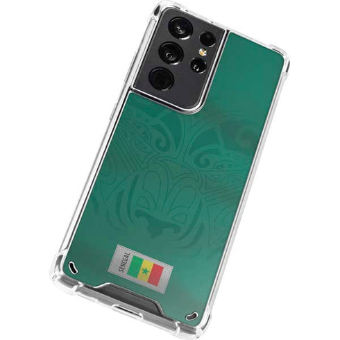 Senegal Soccer Flag Galaxy S21 Ultra 5G Clear Case