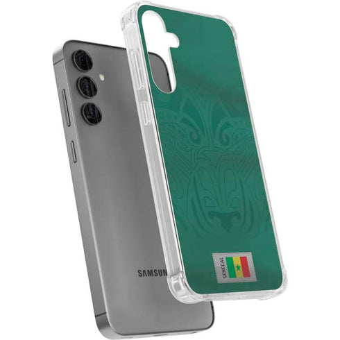 Senegal Soccer Flag Galaxy S24 Plus Clear Case