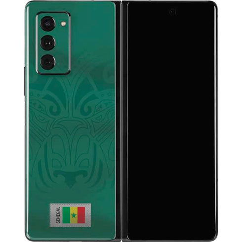 Senegal Soccer Flag Galaxy Z Fold2 5G Skin