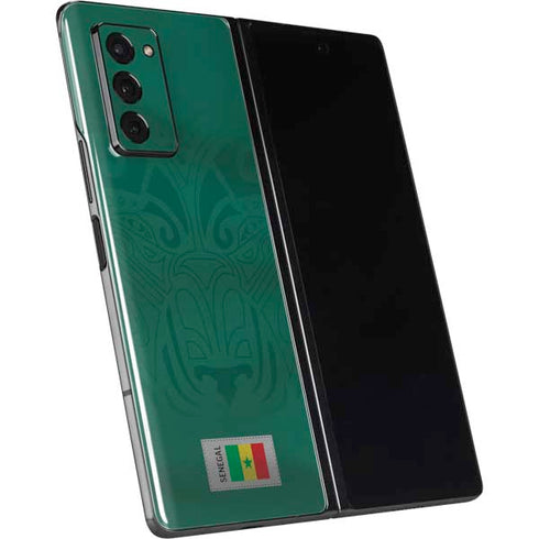 Senegal Soccer Flag Galaxy Z Fold2 5G Skin