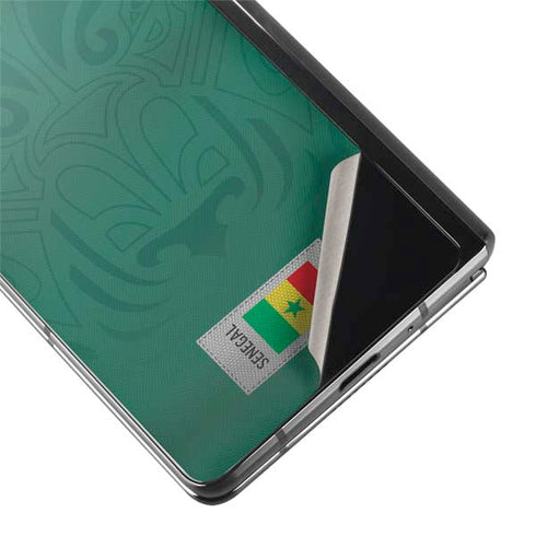 Senegal Soccer Flag Galaxy Z Fold2 5G Skin