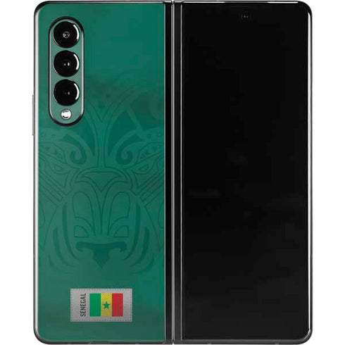 Senegal Soccer Flag Galaxy Z Fold3 5G Skin