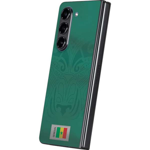 Senegal Soccer Flag Galaxy Z Fold5 5G Skin
