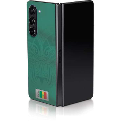 Senegal Soccer Flag Galaxy Z Fold5 5G Skin
