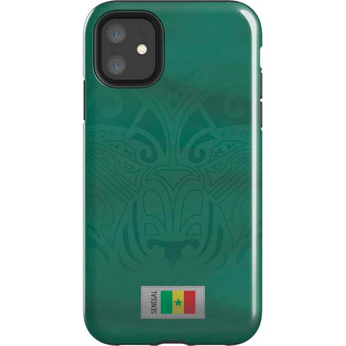 Senegal Soccer Flag iPhone 11 Impact Case
