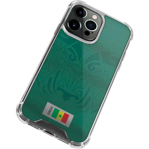 Senegal Soccer Flag iPhone 13 Pro Max Clear Case