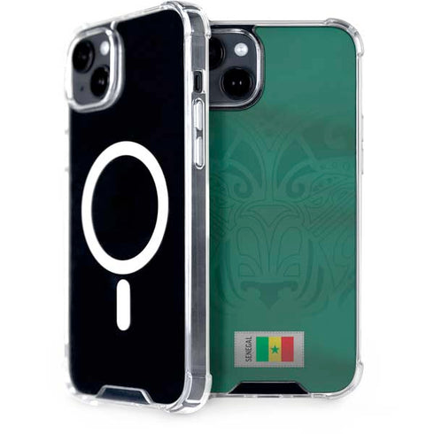 Senegal Soccer Flag iPhone 15 MagSafe Case