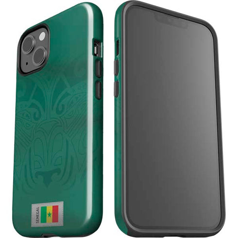 Senegal Soccer Flag iPhone 15 Impact Case