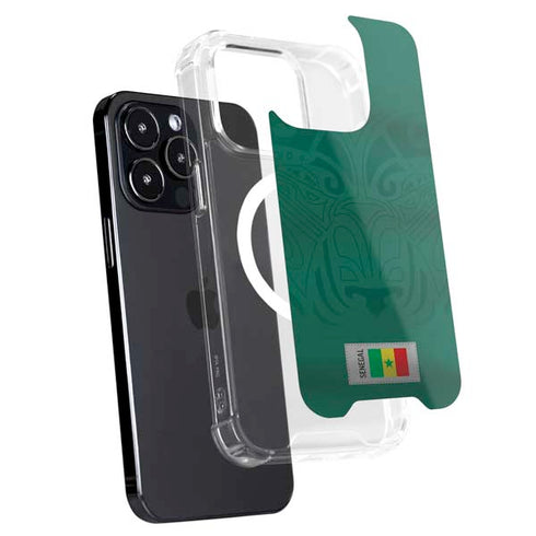 Senegal Soccer Flag iPhone 14 Pro MagSafe Case
