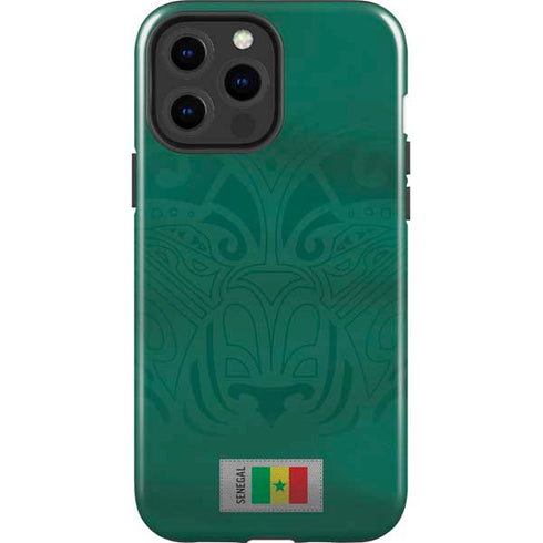 Senegal Soccer Flag iPhone 14 Pro Max Impact Case